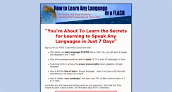 Desktop Screenshot of learnlanguagesquick.com