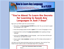 Tablet Screenshot of learnlanguagesquick.com